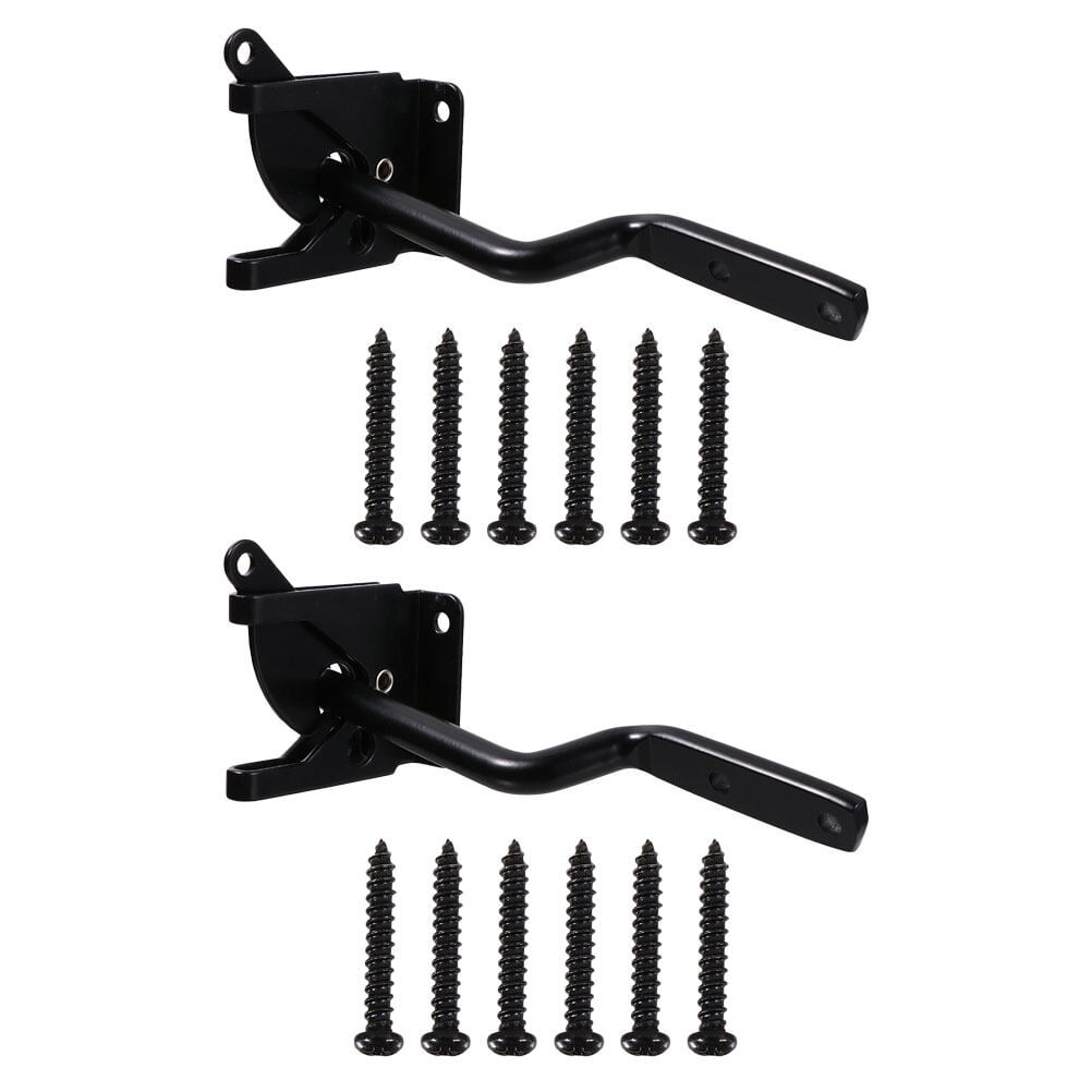 Self locking gate latch 2 Sets Gravity Locking Automatic Latch External