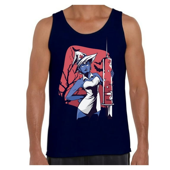 Awkward Styles Halloween Sleeveless Shirt Witch Nurse Tank Top for Men