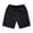 Black, variant on Casual Shorts for Men Summer Lightweight Elastic Waist Wide Straight Leg Loose Bermuda Shorts with Pockets