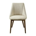thumbnail image 5 of Acme Furniture Willene Side Chair (Set-2), Beige Fabric & Walnut Finish, 5 of 5