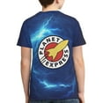 thumbnail image 2 of Futurama Planet Express Logo Teen T-Shirt Crewneck Short Sleeve Double-Sided Print Summer Tee Shirts Top For Youth Boys Girls Children Large, 2 of 7