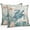 Teal, variant on Boho Middle Century Throw Pillow Covers 20x20 Inch Set of 2, Modern Abstract Botanical Geometric Waterproof Outdoor Pillow Covers, Decorative Cushion Pillowcases for Couch, Sofa, Bed, Garden, Patio
