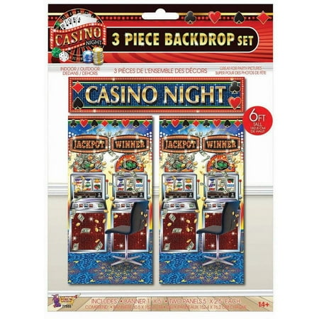 CASINO PARTY DECR-3PC BACKDROP