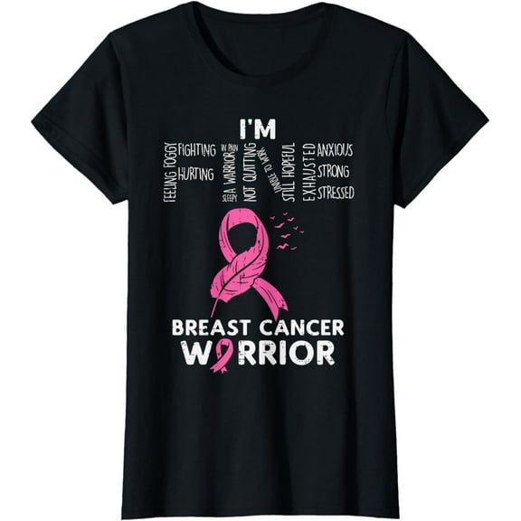 Im Fine Breast Cancer Warrior Pink Awareness Survivor Women T-Shirt