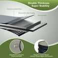 thumbnail image 6 of Raised Garden Bed, Outdoor Galvanized Planter Boxes, Beds with Metal Plant Stakes, Large Stock Tank, for Vegetables 4×2×1ft, Gray, 6 of 7