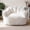 White, variant on Romorgniz Bean Bag Chair with Filling, Shell-Shaped Bean Bag Chair, Super Soft Bean Bag Reading Chair for Living Room, White