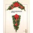 thumbnail image 4 of Toystoory Simulación flor Pino colgante Navidad bayas rojas al aire libre puerta delantera adornos colgantes de pared árbol de Navidad al revés Kits de decoración para fiestas Toystoory HA069630-00, 4 of 6