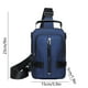 thumbnail image 3 of Mochila de pecho cruzada impermeable con bandolera | Bolsa de hombro ligera de poliéster, riñonera antirrobo con puerto de carga USB, multicompartimento, gris/negro/azul/verde, 9x5,9x1,9 pulgadas, 3 of 6