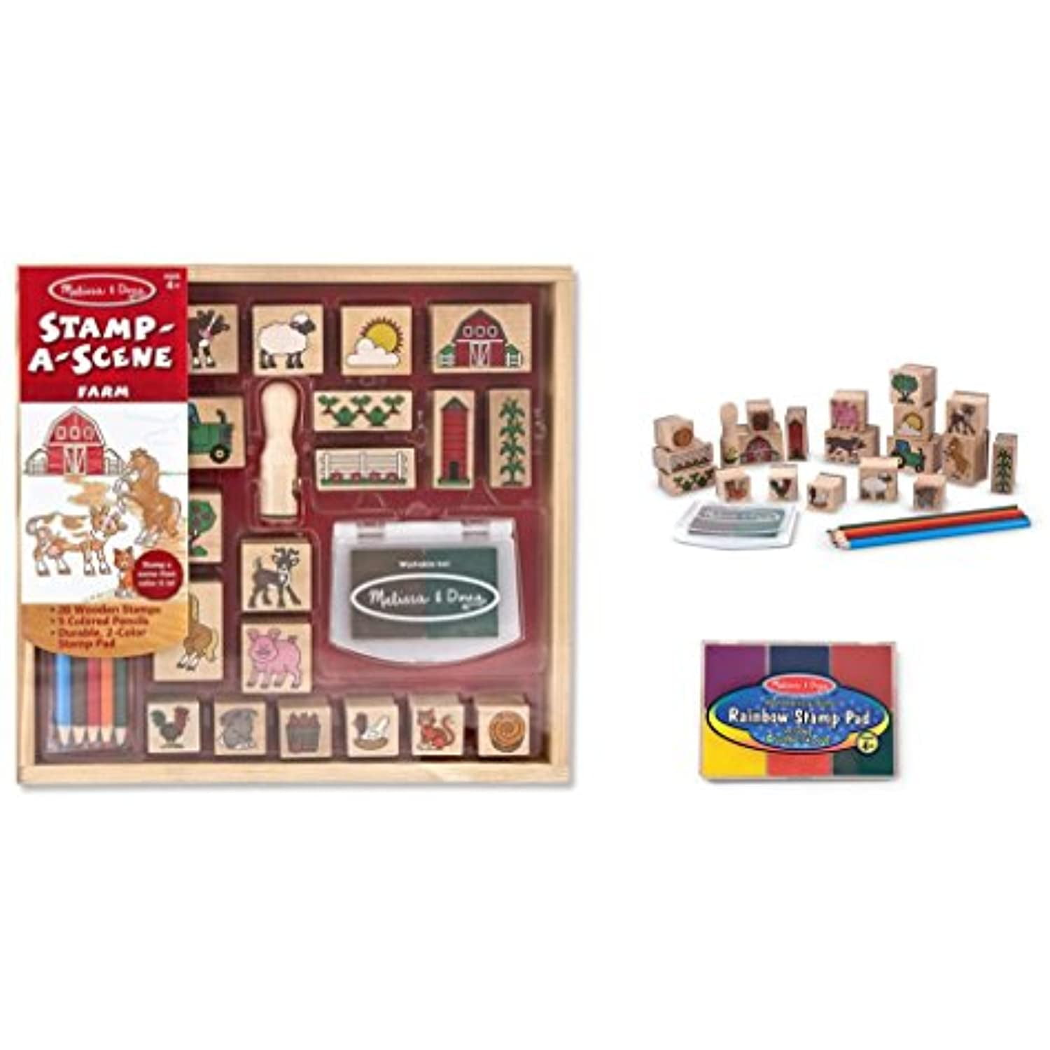 melissa and doug deluxe animal stamp set