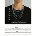 thumbnail image 6 of PROSTEEL Pure S925 Sterling Silver Chain for Women Sensitive Skin Hypoallergenic 3mm/5mm Figaro Necklace Birthday Graduation Gift for Female Mom Wife, 6 of 11