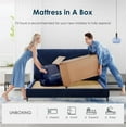 thumbnail image 5 of Hypoallergenic Queen Size Mattress, 12in Gel Memory Foam Medium Firm Mattress in a Box, Removable Washable Cover, Pressure Relief, Low Motion Transfer, CertiPUR-US, Navy Blue, 5 of 7