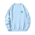 thumbnail image 5 of BVOFAR Mens Oversized Sweatshirts Crewneck Long Sleeve Casual Pullover Loose Fall Tops Cozy Graphic Sweatshirt Sky Blue S, 5 of 6