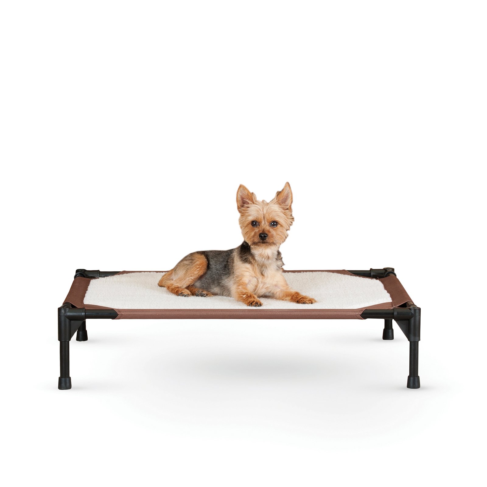 K&H Elevated Pet Cat Bed, Brown