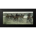 thumbnail image 2 of Degas, Edgar 14x8 Black Modern Framed Museum Art Print Titled - Race Horses, 2 of 5