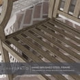 thumbnail image 5 of GRANDPATIO Garden Bench, Outdoor Benches with Back, Painted with Wood Grain, Anti-Rust Aluminum Steel Metal Frame, Bench for Front Porch Backyard Park Outside Furniture Decor, Savannah Gray, 5 of 9