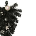 thumbnail image 4 of Northlight 20" Pre-lit Decorated Black Pine Artificial Teardrop Christmas Swag, Warm White LED, 4 of 5
