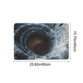 thumbnail image 3 of Todaioua 3D Illusion Rug - Non Slip Bathroom Doormat, Bottomless Hole Design Feature, Entryway Floor Detail, Door Entrance Accessory, Living Room Bedroom Kitchen Usage Home Decor, 3 of 7