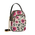 thumbnail image 7 of FORMRS Crossbody Bag for Women Quilted Travel Shoulder Cell Phone Purse with Chain Strap Handbag, Pink Flowers, 7 of 7