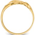 thumbnail image 2 of 14K Yellow Gold Double Dolphins With Waves Ring (Size 6.5) Made In Peru k4551, 2 of 5