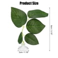 thumbnail image 2 of Unique Bargains 4pcs Betta Fish Leaf Pad Hammock Resting Hide Plants Decor Green 3.15"x1.93" with Suction Cup, 2 of 7
