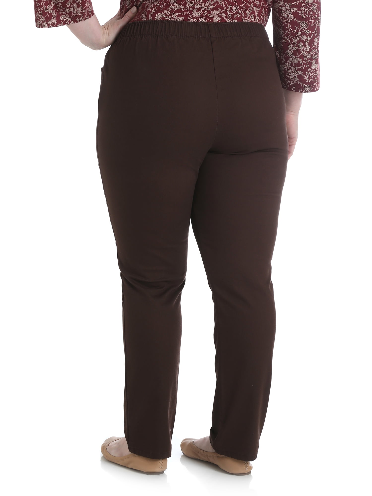 Chic Women's Plus Stretch Twill Pull On Pant