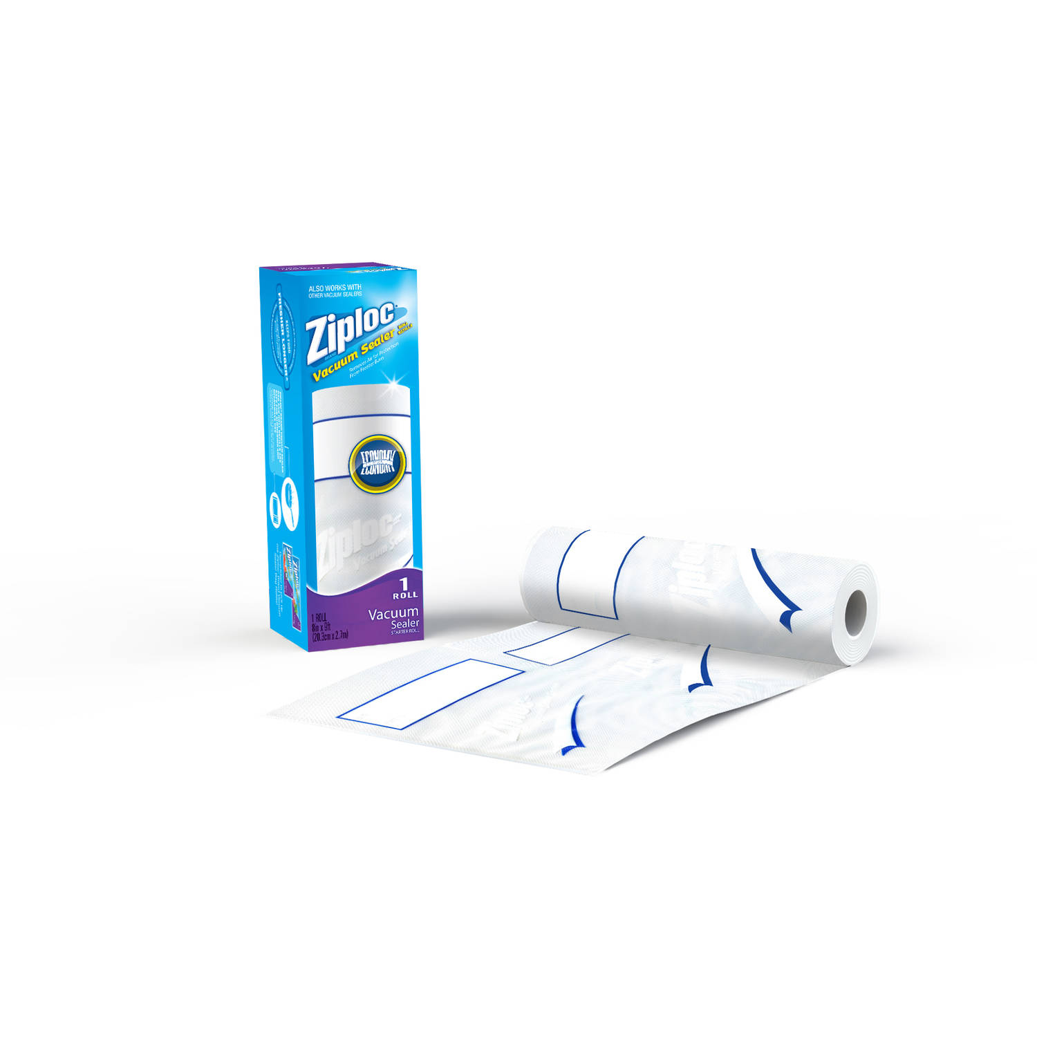 Ziploc Vacuum Single Roll 8" x 9'