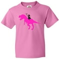 thumbnail image 3 of Inktastic Princess Riding Her T-Rex Youth T-Shirt, 3 of 5