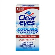 Clear Eyes Cooling Comfort Relief Eye Drops 0.5 fl oz (Pack of 6)