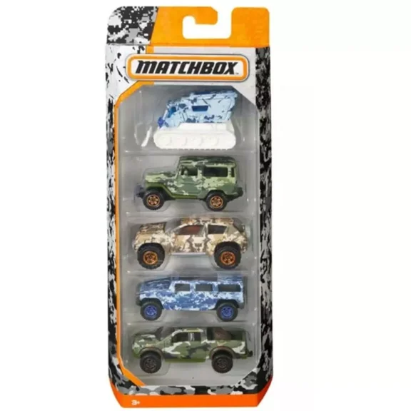 Matchbox Camouflage Trucks 5 Pack
