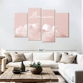 thumbnail image 3 of Elephant Stock Blush Pink Dream Wall Art - Horizontal Multi Panel Canvas - Bedroom Wall Decor - Inspirational And Typography Multi Panel - Pink And White Decor By Urban Epiphany - 84" x 54", 3 of 8