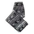 thumbnail image 6 of Boho Harem Pants Elephant Women Pants Thai Casual Clothing Wide Leg, Hippie Lady White Fish Scale, 6 of 8