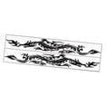 thumbnail image 2 of Colaxi 2Pcs Auto Sticker Car Sticker 175x25cm Universal Waterproof RV Decal Car Body Side Stickers for Auto Door SUV Truck Black, 2 of 7