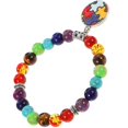 thumbnail image 4 of Beaded Bracelet for Women and Men with Agate Stone Multi Color for Fishing Use Lightweight Portable, 4 of 5