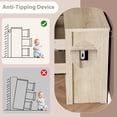 thumbnail image 6 of 47.2" Modern Chest of Drawer, 6 Deep Drawers, Clothes Organizer, Large Storage Cabinet, Wood Drawer Organizer for Living Room, Hallway, Lumber, 6 of 7