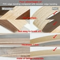 thumbnail image 3 of GSCIT Club Cherry Edge Banding, 2 inch x 25ft roll of Veneer Edge Banding -Pre-glued Flexible, Wood PVC Tape Banding for Cabinet Repair Furniture Restoration, 3 of 5