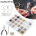 thumbnail image 3 of 2500Pcs Jewelry Making Kit Jewelry Accessory Kit For Jewelry Making With Pliers Ear Hooks Ear Plugs Diy Set Repair Tools For Beginners, 3 of 8