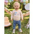 thumbnail image 5 of RUINIXCW Baby Boy 1st Birthday Outfits Letter Embroidery Crew Neck Sweatshirt Pants, 5 of 7