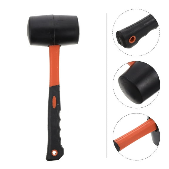 Raindrops 1pc Non-slip Rubber Mallet Head Hammer Flooring Installation Mallet Hammer