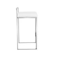 thumbnail image 6 of Home Square 25.25" Chrome Counter Stool in Soft Gray - Set of 2, 6 of 8