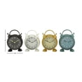 thumbnail image 4 of DecMode 9" Multi Colored Metal Bell Top Clock, Set of 4, 4 of 17
