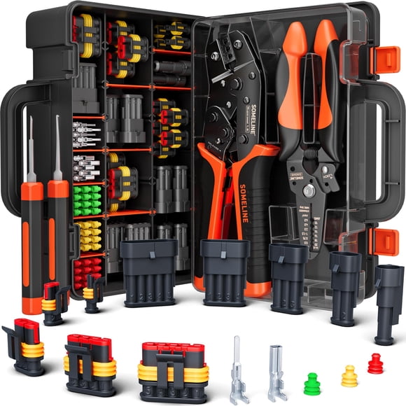 Kit de herramientas de crimpado: conectores automotrices impermeables SOMELINE