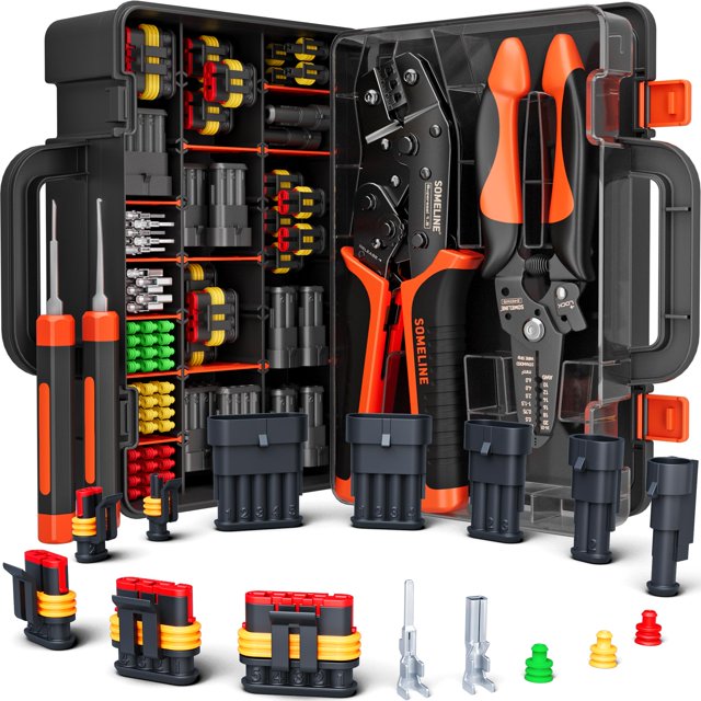Kit de herramientas de crimpado: conectores automotrices impermeables SOMELINE