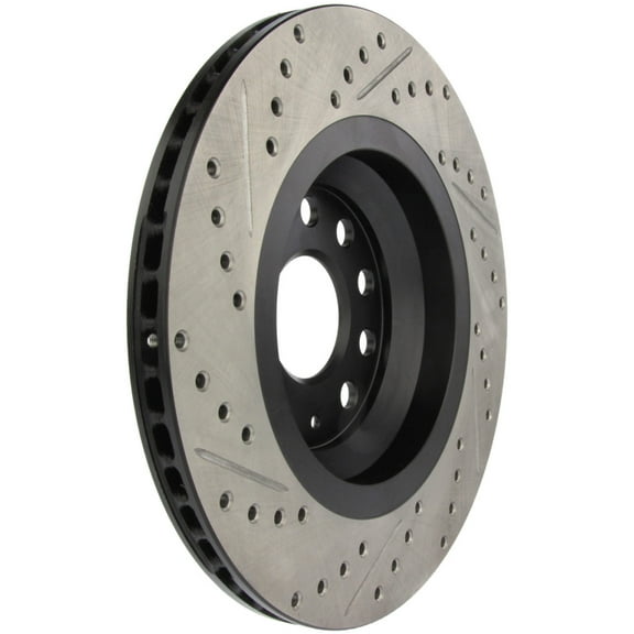 StopTech 09 VW Passat CC / 06-09 Passat Slotted & Drilled Left Rear Rotor Fits select: 2018-2023 VOLKSWAGEN TIGUAN, 2018-2023 VOLKSWAGEN ATLAS