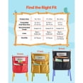 thumbnail image 4 of Classroom Chair Organizer Pockets,12-Pack Black 17x19 " Chair Back Storage with Name Tags for School,Kindergarten,and Home Use, 4 of 11