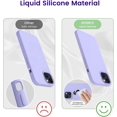 thumbnail image 4 of Designed for iPhone 14 Case, Silicone Shockproof Slim Thin Phone Case for iPhone 14 6.1 inch (Light Purple), 4 of 14
