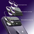 thumbnail image 5 of for iPhone 14 Pro Max Case Crystal Clear with Camera Lens Protector Luxury Plating Transparent Shockproof Anti-Scratch Soft TPU Phone Cases for Women Men-Purple, 5 of 12