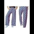 thumbnail image 3 of Pantalones Casuales A Cuadros para Mujer, Cintura Elástica, Cómodos, Holgados, de Pierna y con Bolsillos Cuadros Rosa y Verde M, 3 of 7