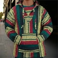thumbnail image 2 of MEZZALL Mexican Tribal Style Patchwork Printed Comfortable Hooded Long Sleeved Men'S Hoodie Sweatshirt Pullover Winter Birthday Fall Aesthetic Tops, 2 of 4