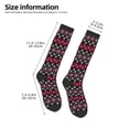 thumbnail image 2 of Balery red Minimalist Snowflake Calcetines novedosos Calcetines deportivos Calcetines hasta la rodilla Calcetines de algodón Calcetines originales y geniales, 2 of 6