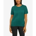 thumbnail image 4 of Alfred Dunner Womens Petite  Solid Short Sleeve Sweater, 4 of 6